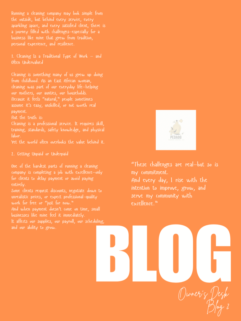 The Challenges Behind Building a Cleaning Company pedaog blog banner 2 (1)
